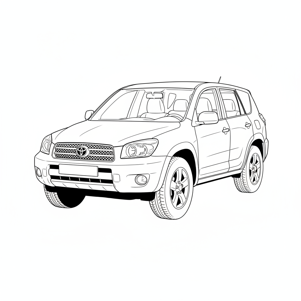 2006 TOYOTA RAV4 coloring page