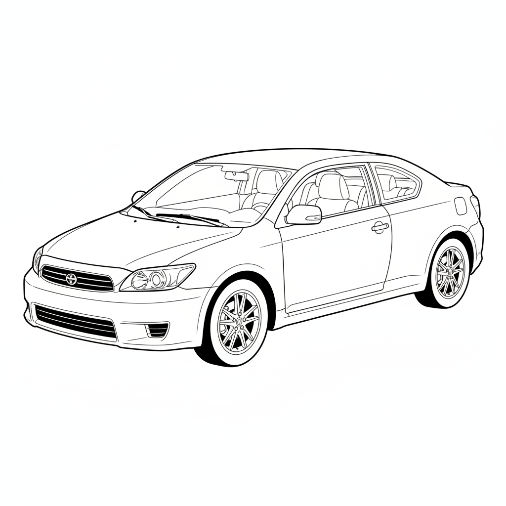 2006 TOYOTA Scion tC coloring page