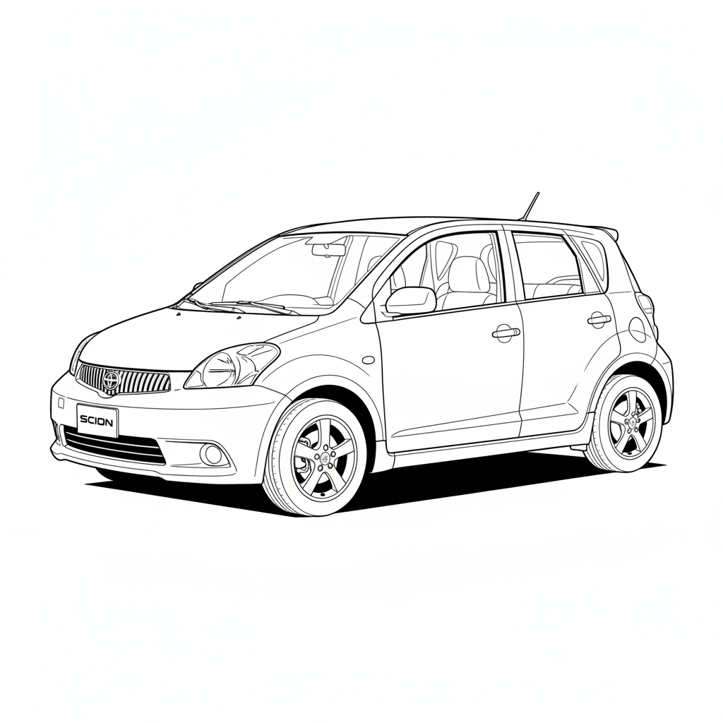 2006 TOYOTA Scion xA coloring page