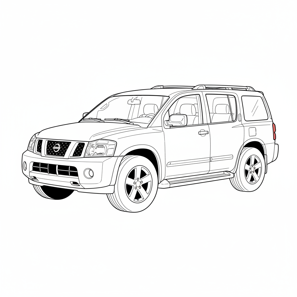 2007 NISSAN Armada coloring page