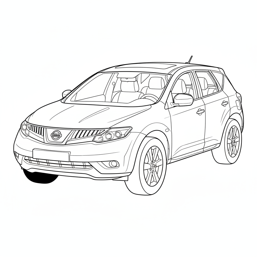 2007 NISSAN Murano coloring page