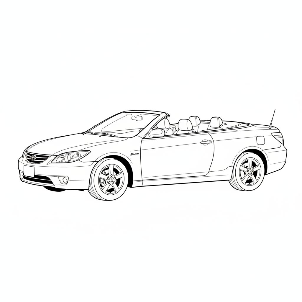 2007 TOYOTA Camry Solara coloring page