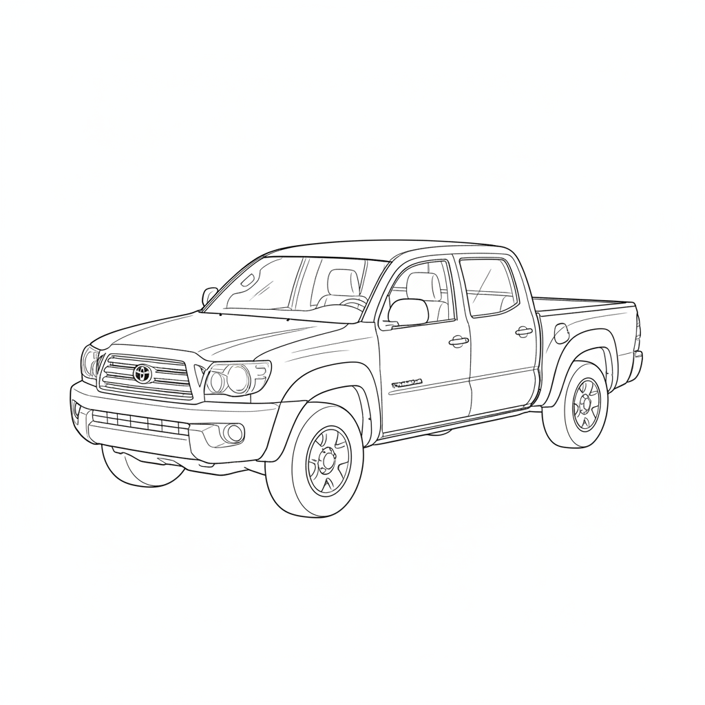 2007 TOYOTA Tacoma coloring page