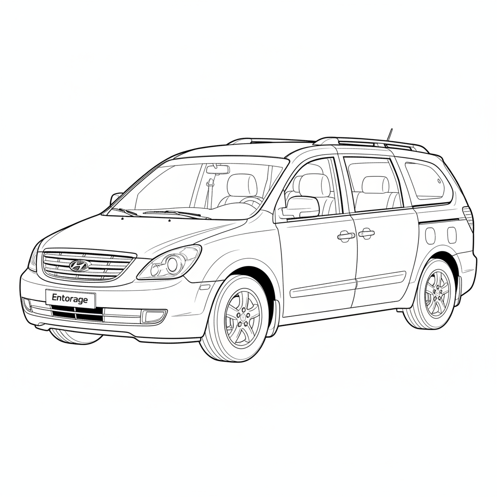 2008 HYUNDAI Entourage coloring page