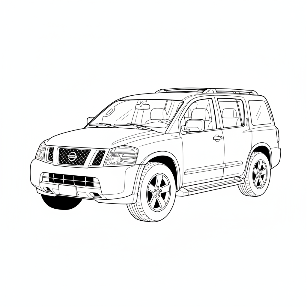 2008 NISSAN Armada coloring page