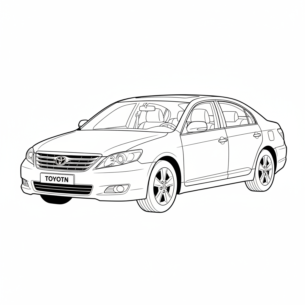 2008 TOYOTA Avalon coloring page