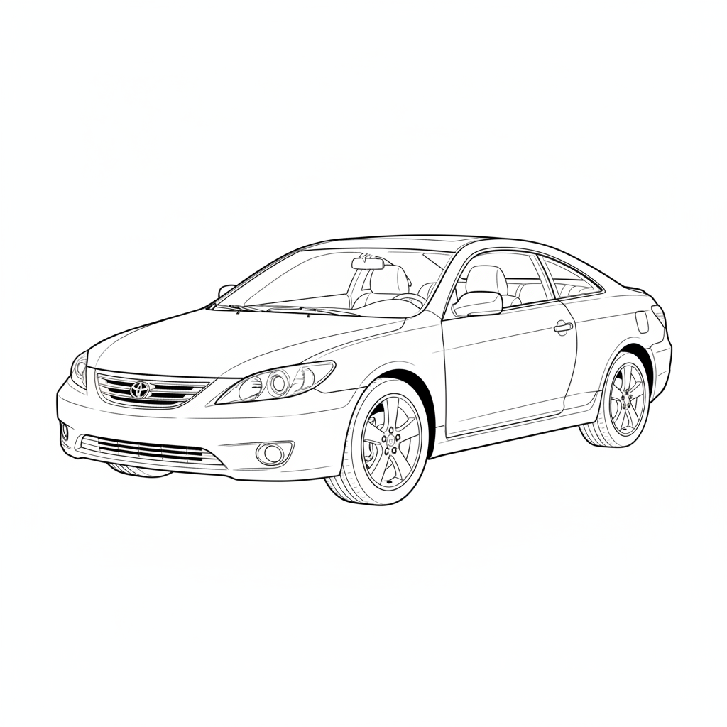 2008 TOYOTA Camry Solara coloring page