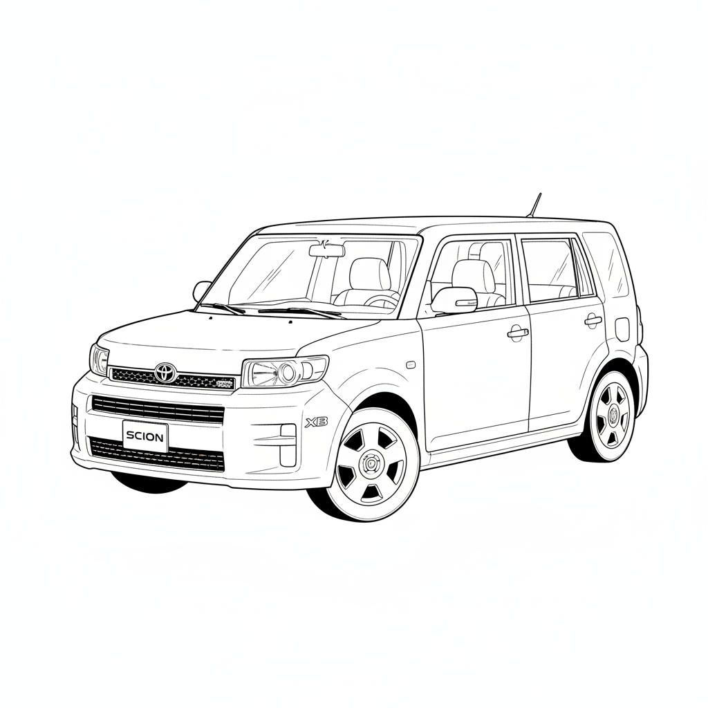 2008 TOYOTA Scion xB coloring page