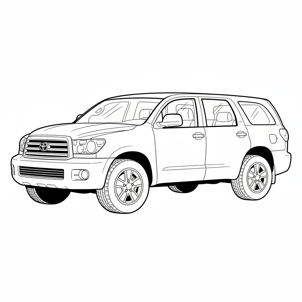 2008 TOYOTA Sequoia coloring page
