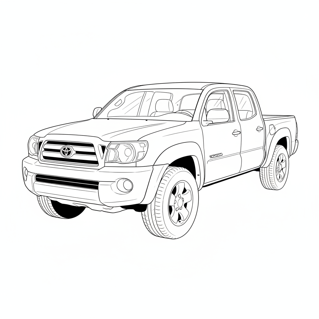 2008 TOYOTA Tacoma coloring page