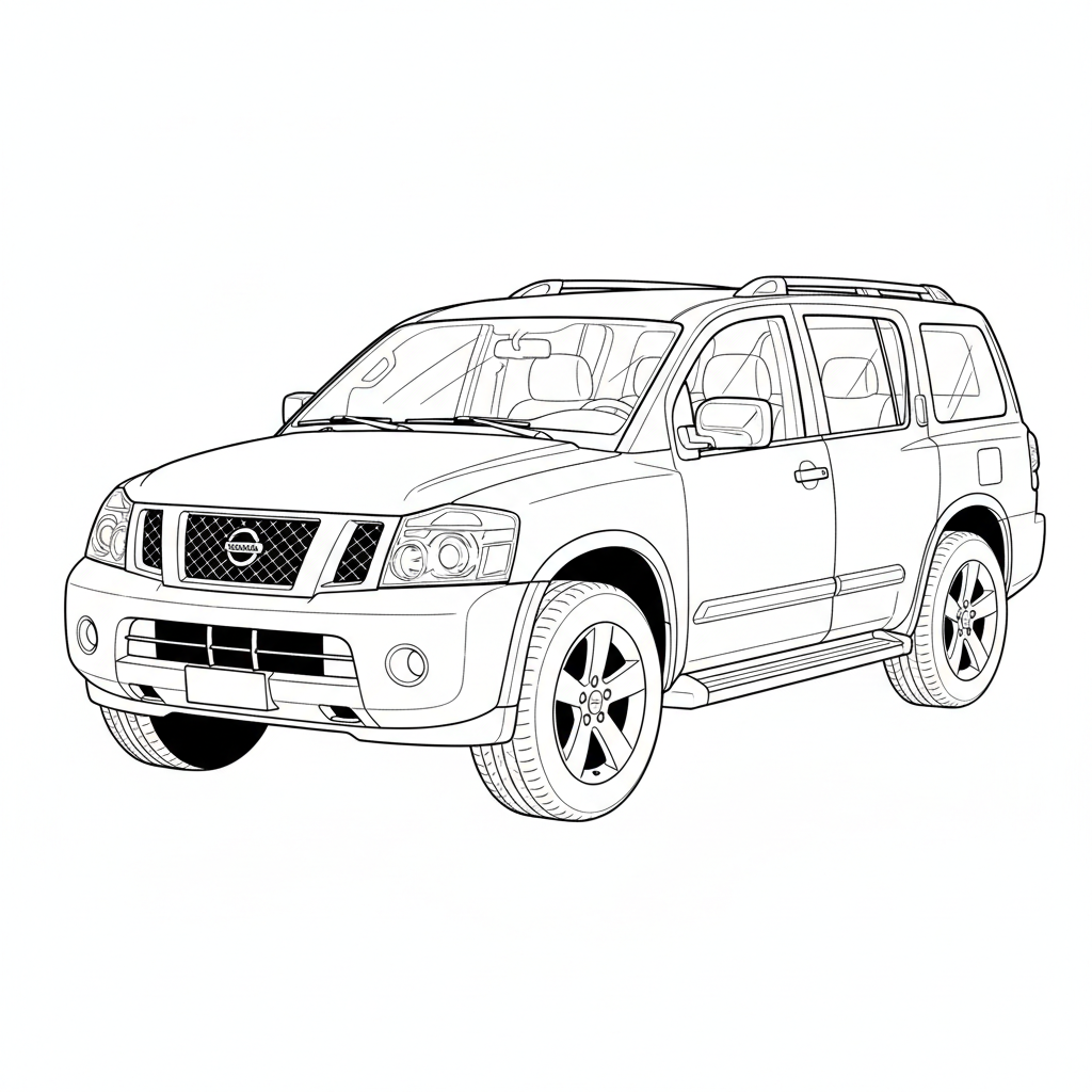 2009 NISSAN Armada coloring page