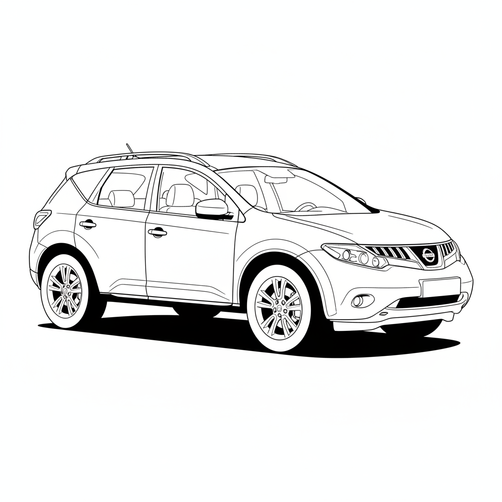 2009 NISSAN Murano coloring page
