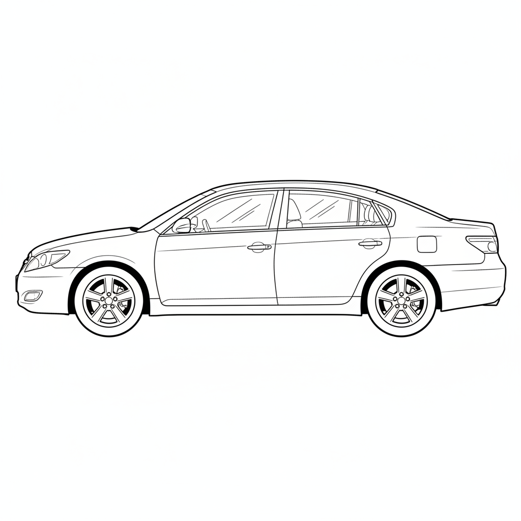 2009 TOYOTA Avalon coloring page