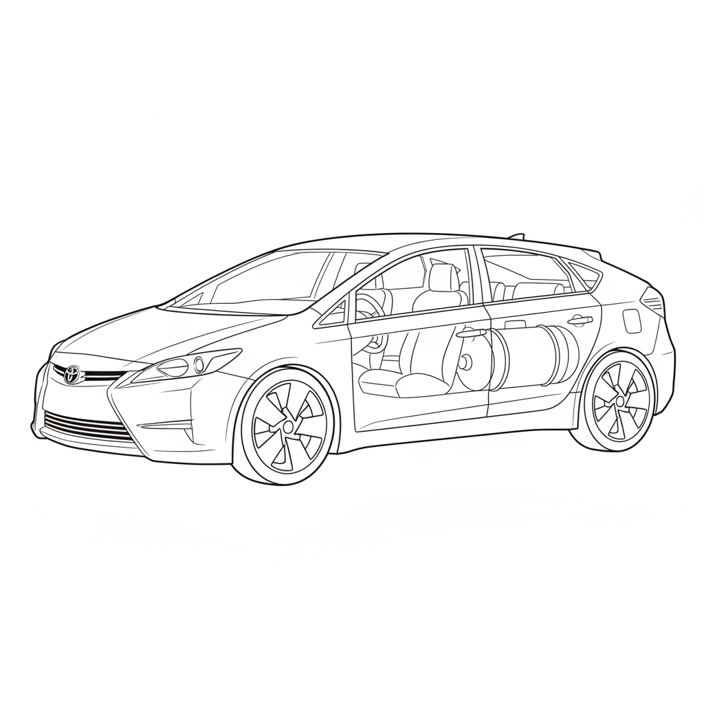 2009 TOYOTA FCHV-adv coloring page