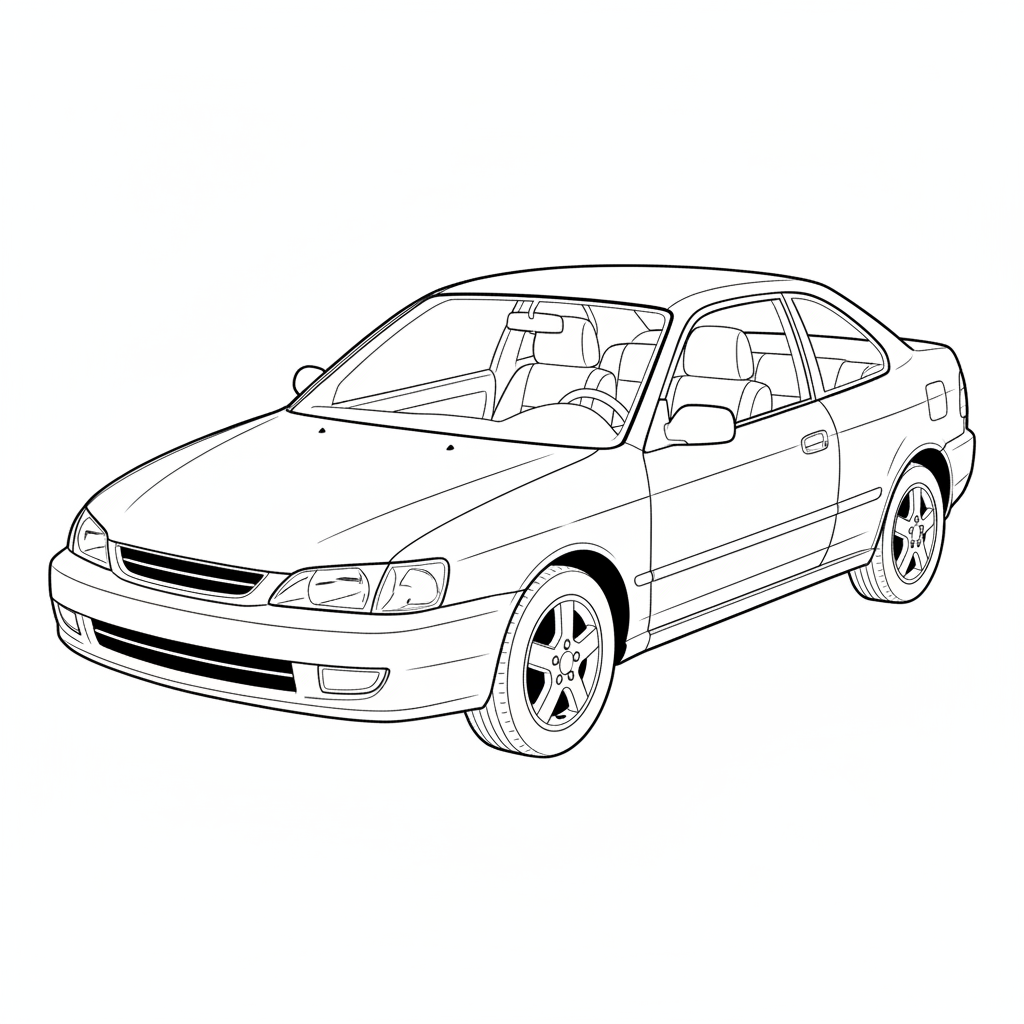 2009 TOYOTA Paseo coloring page