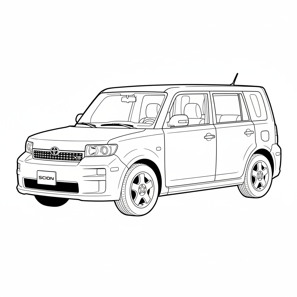 2009 TOYOTA Scion xB coloring page