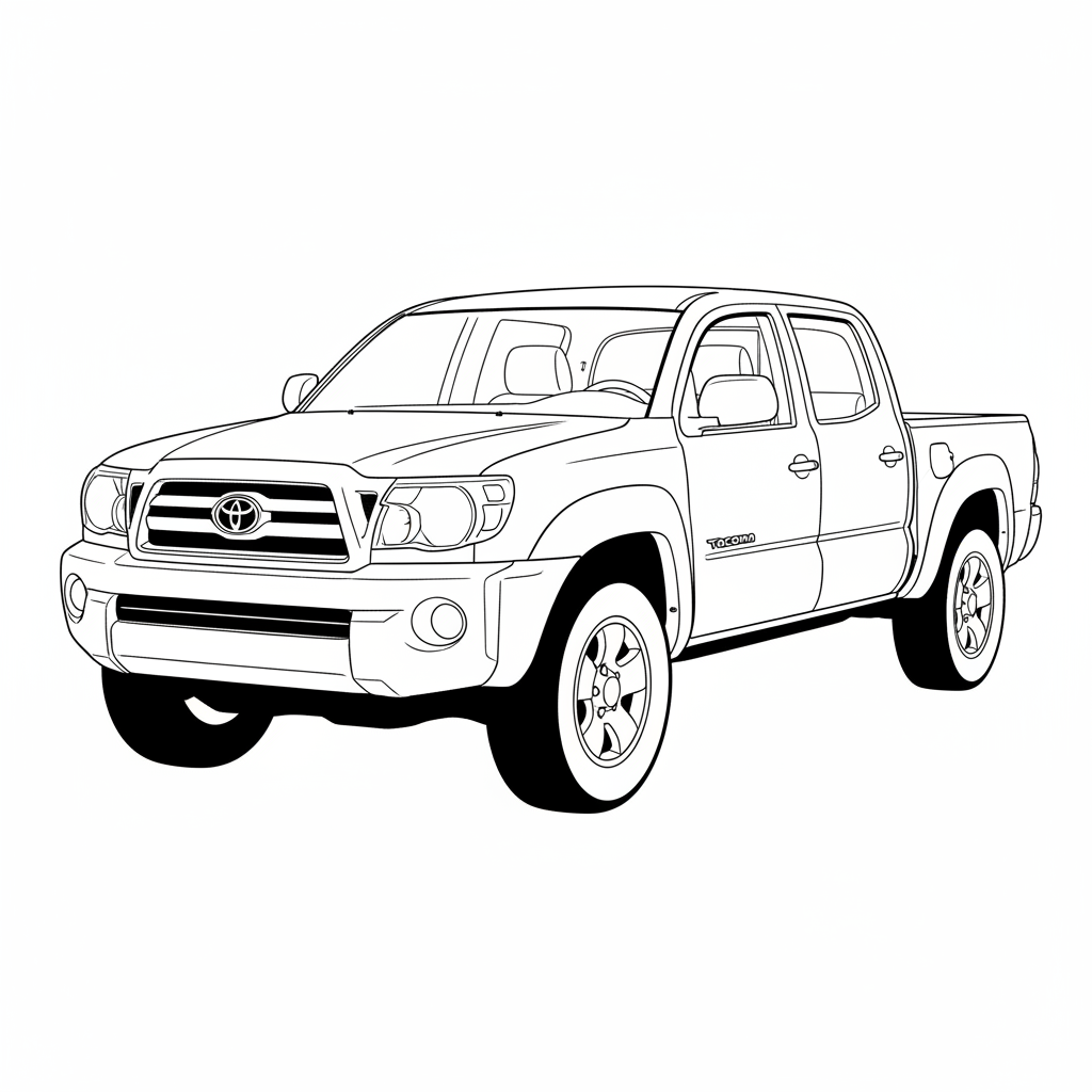 2009 TOYOTA Tacoma coloring page