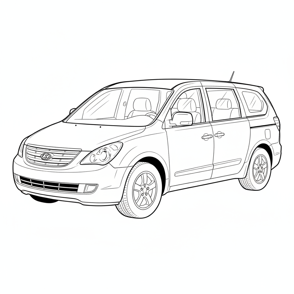2010 HYUNDAI Entourage coloring page