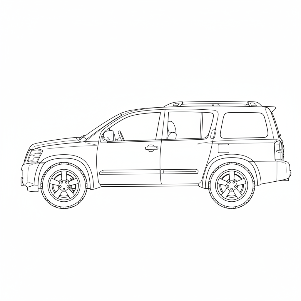 2010 NISSAN Armada coloring page