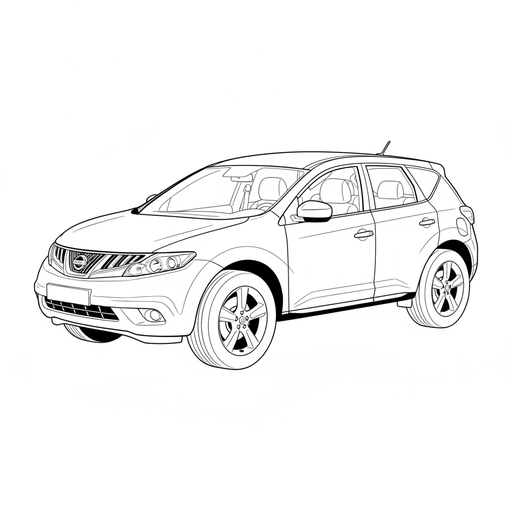 2010 NISSAN Murano coloring page
