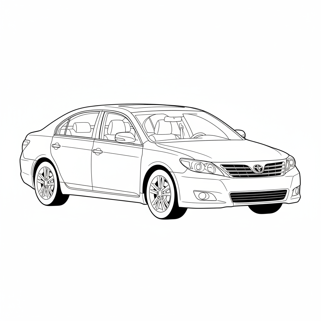 2010 TOYOTA Avalon coloring page
