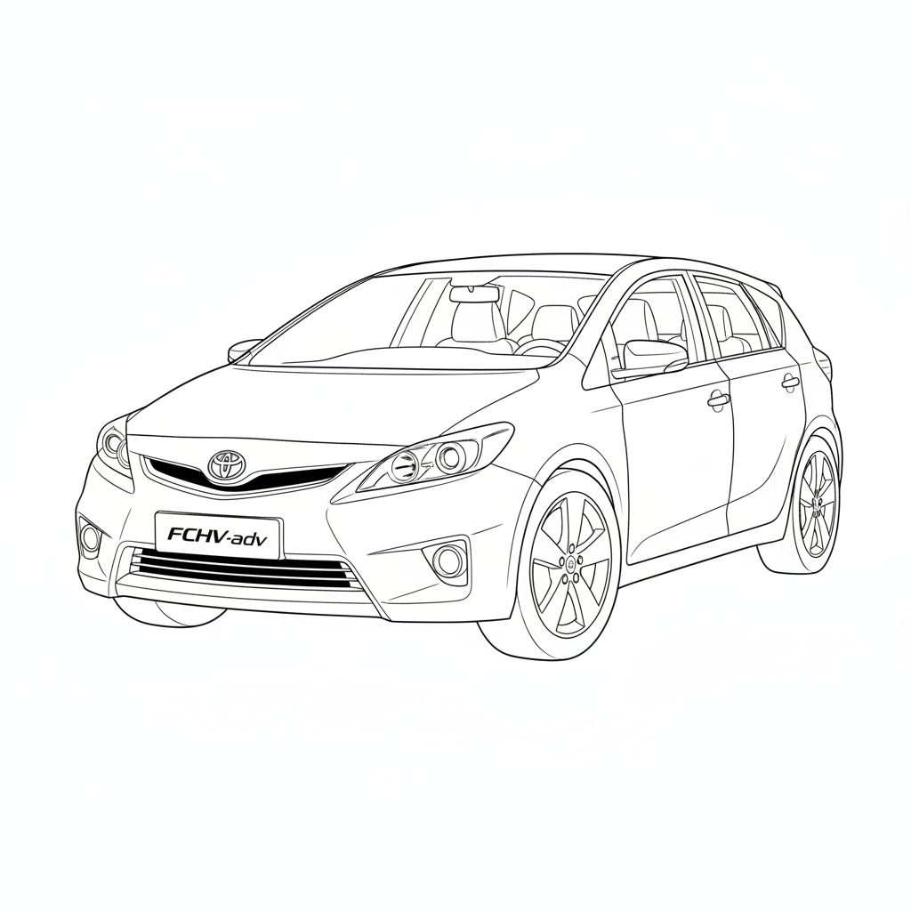 2010 TOYOTA FCHV-adv coloring page