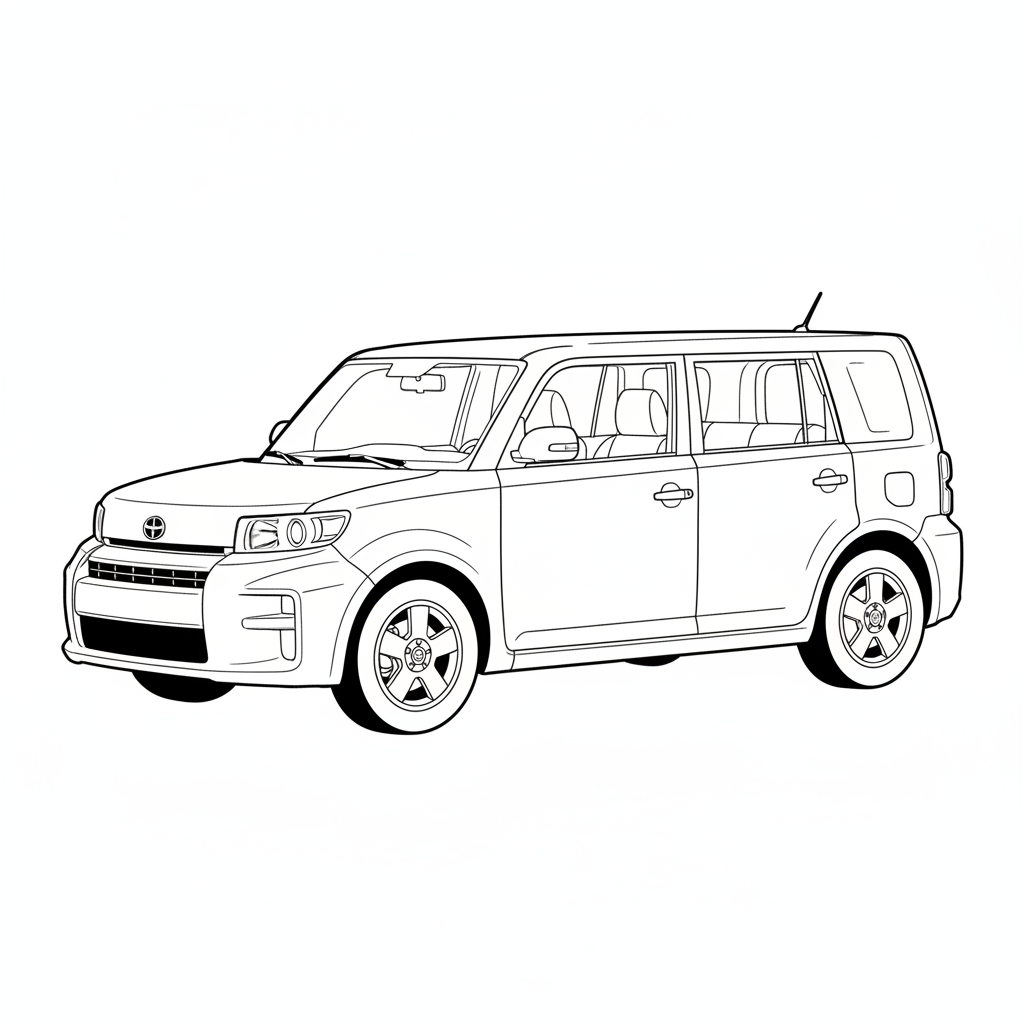 2010 TOYOTA Scion xB coloring page