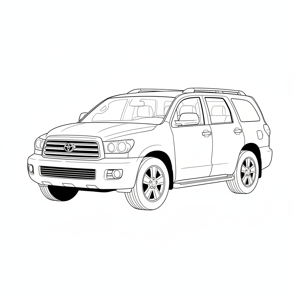 2010 TOYOTA Sequoia coloring page