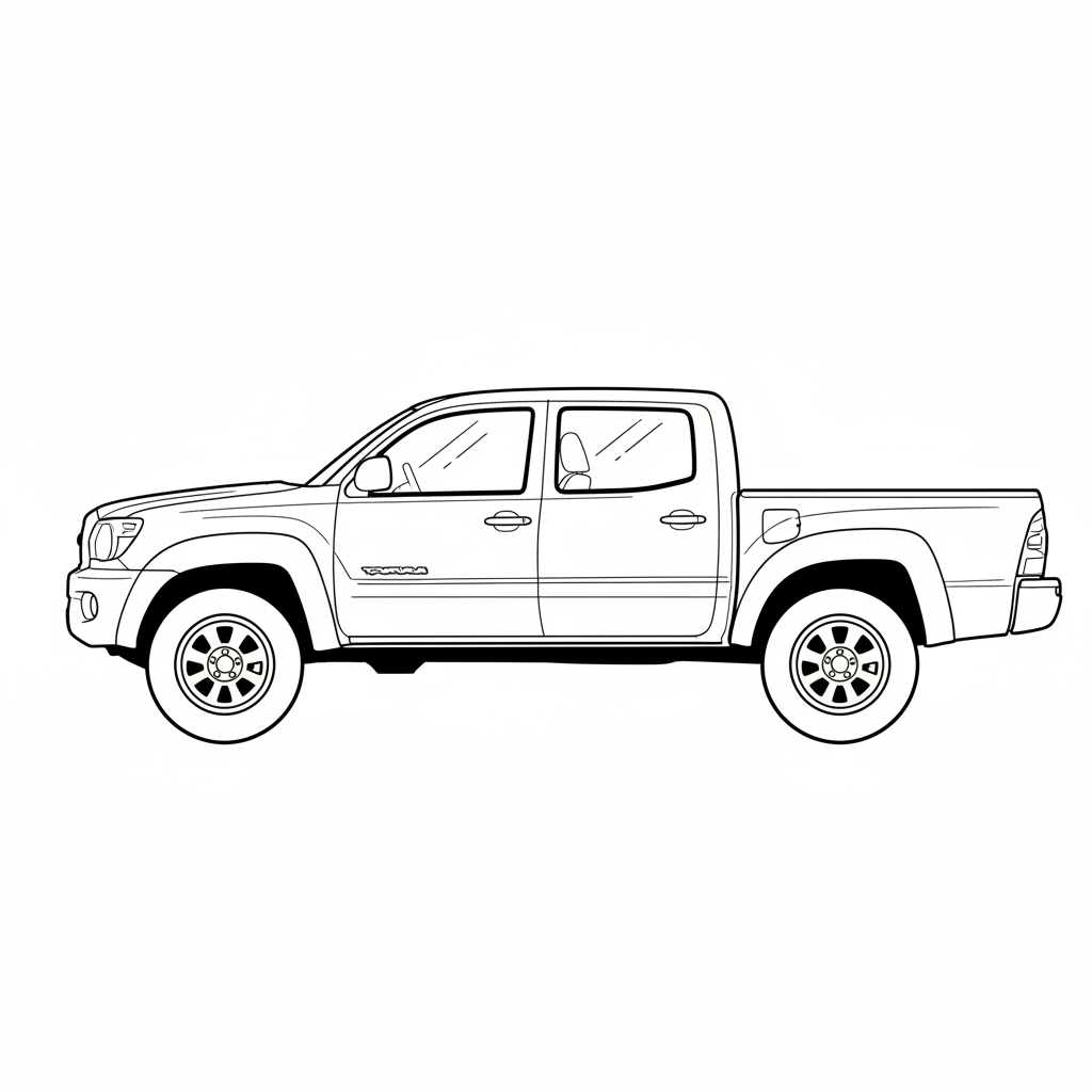 2010 TOYOTA Tacoma coloring page