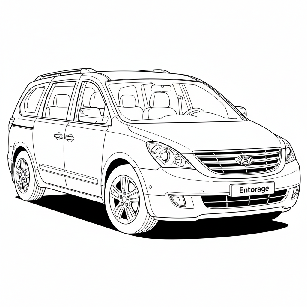 2011 HYUNDAI Entourage coloring page
