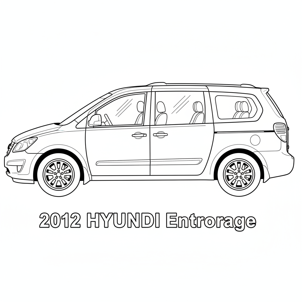 2012 HYUNDAI Entourage coloring page
