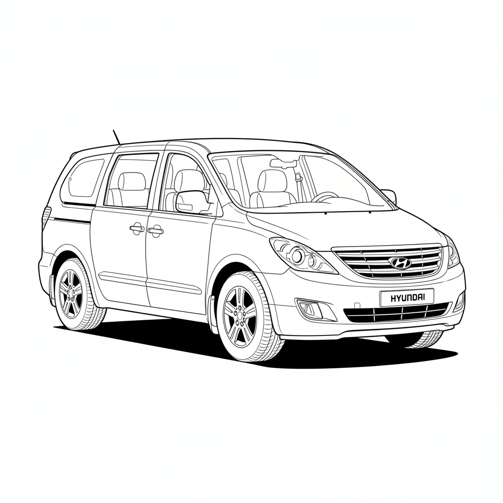 2013 HYUNDAI Entourage coloring page