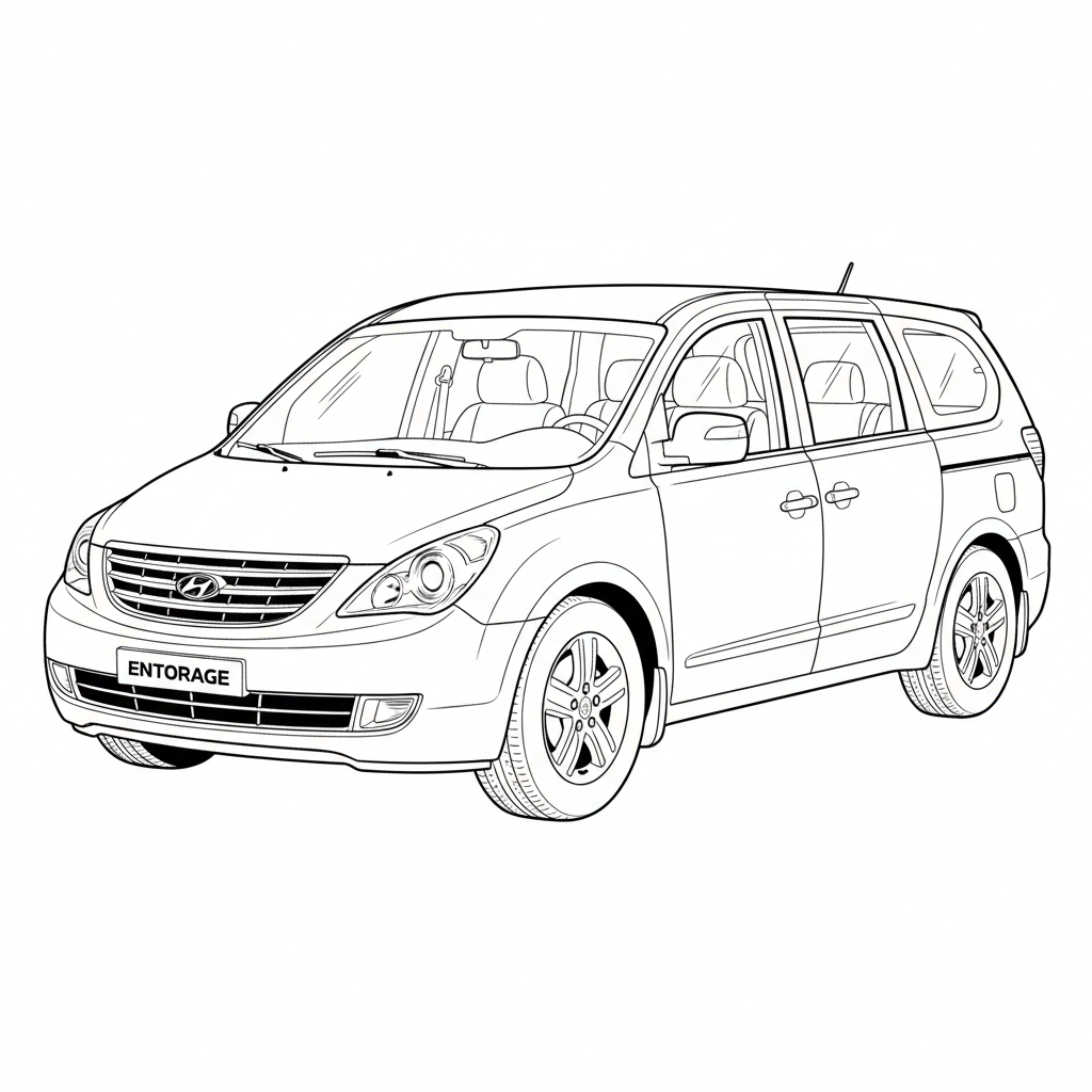 2014 HYUNDAI Entourage coloring page