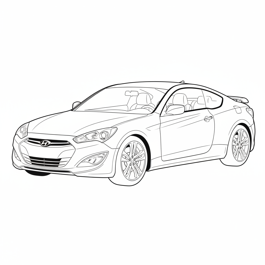 2014 HYUNDAI Genesis Coupe coloring page