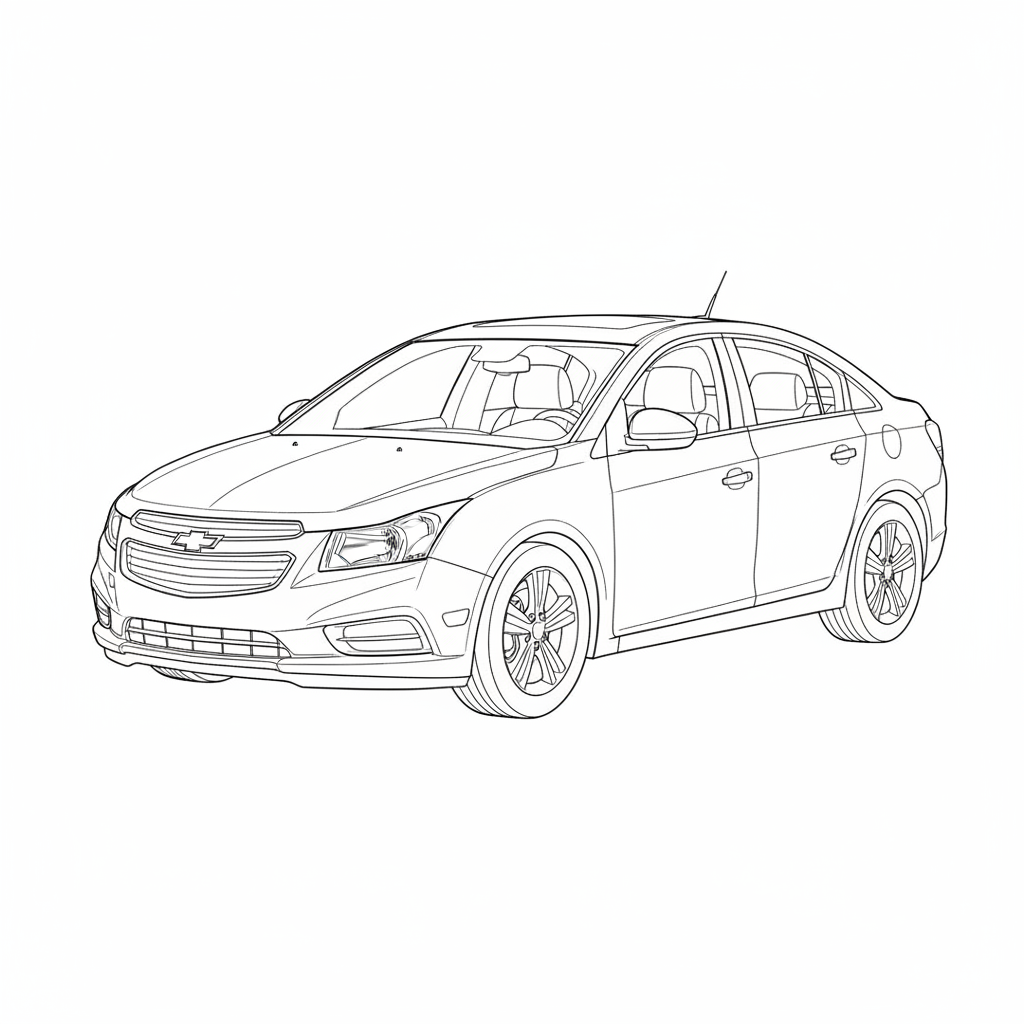 2015 CHEVROLET Cruze coloring page