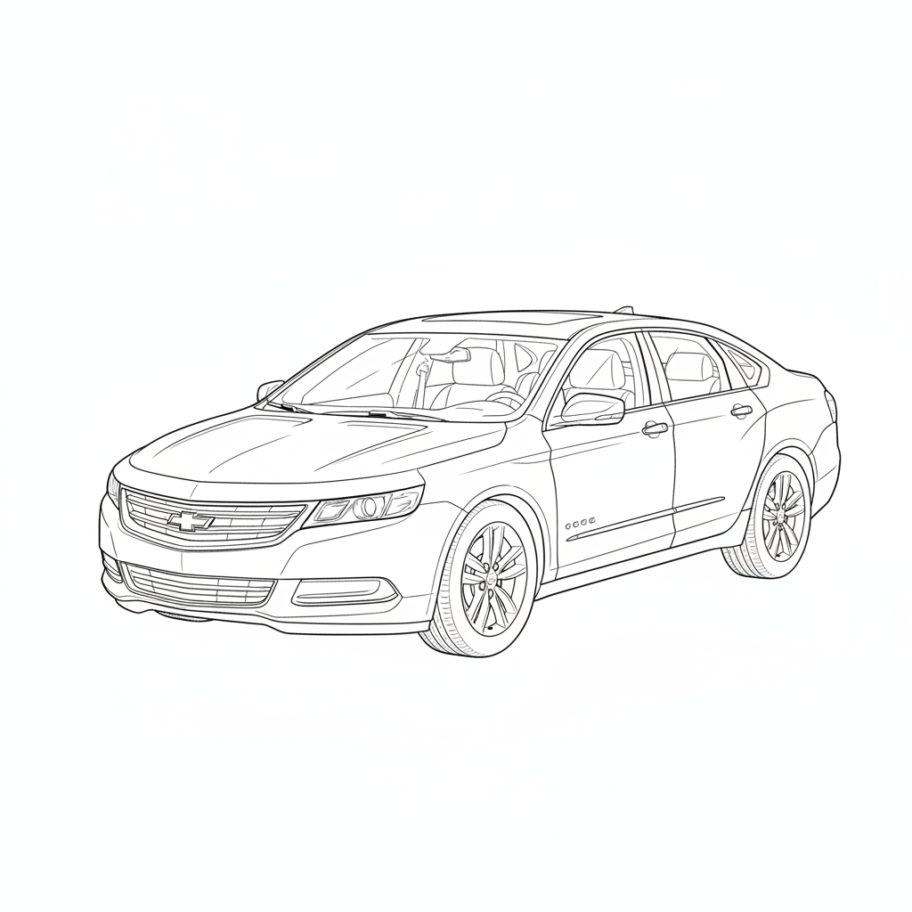 2015 CHEVROLET Impala coloring page
