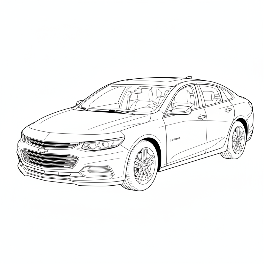 2015 CHEVROLET Malibu coloring page