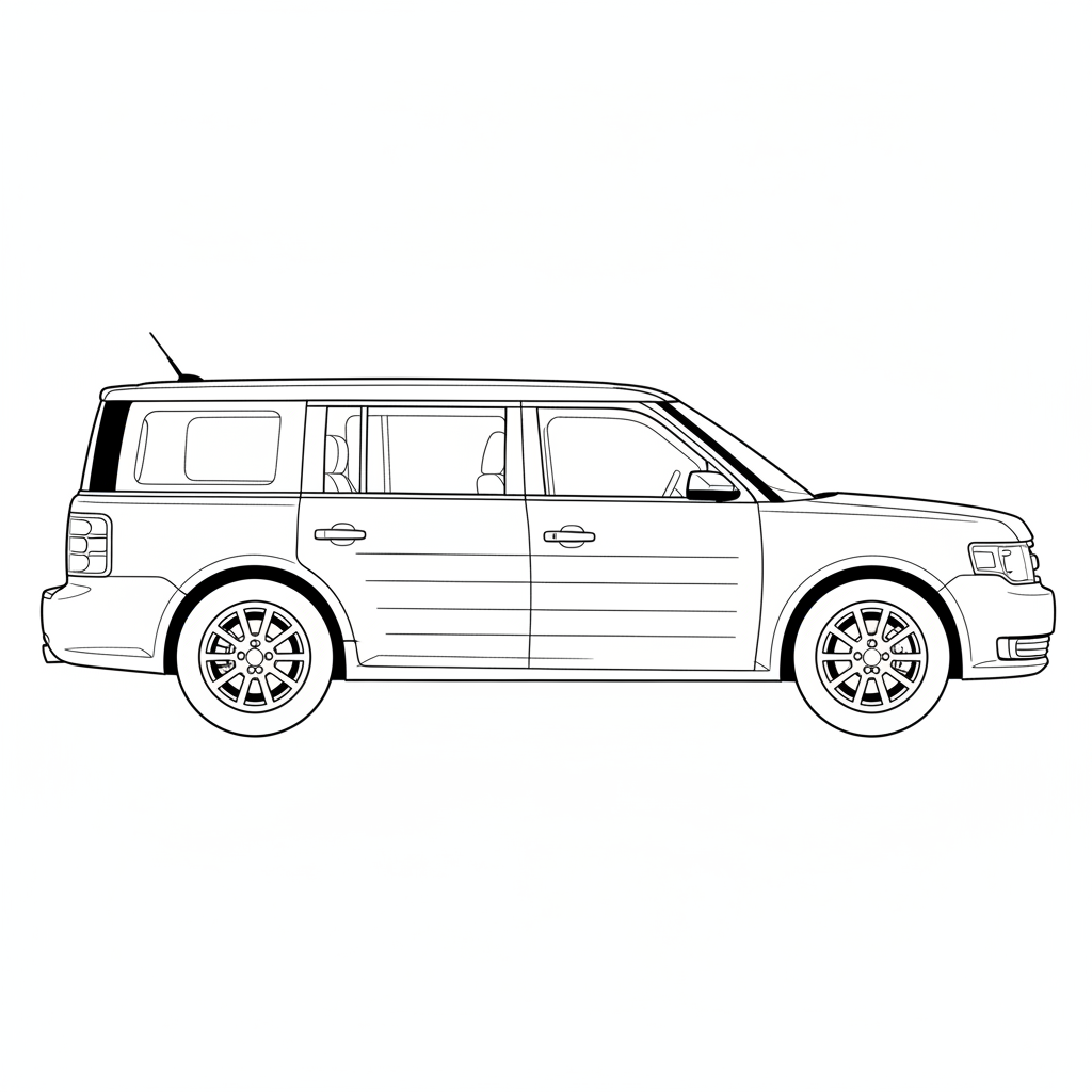2015 FORD Flex coloring page
