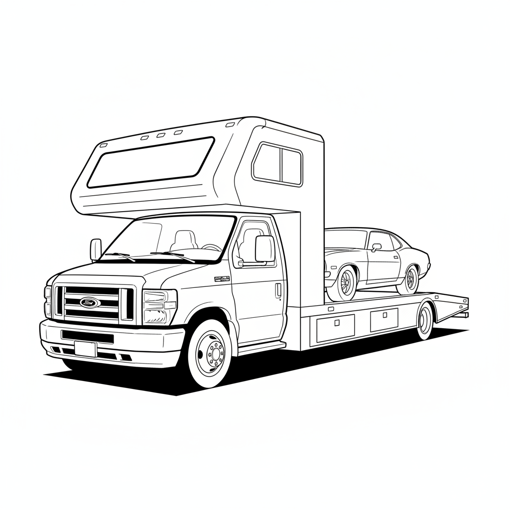 2015 FORD Motorhome Chassis coloring page