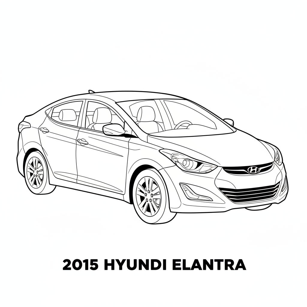 2015 HYUNDAI Elantra coloring page