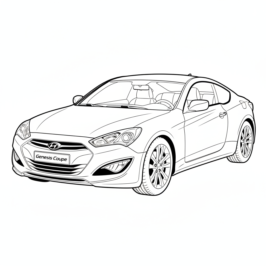 2015 HYUNDAI Genesis Coupe coloring page