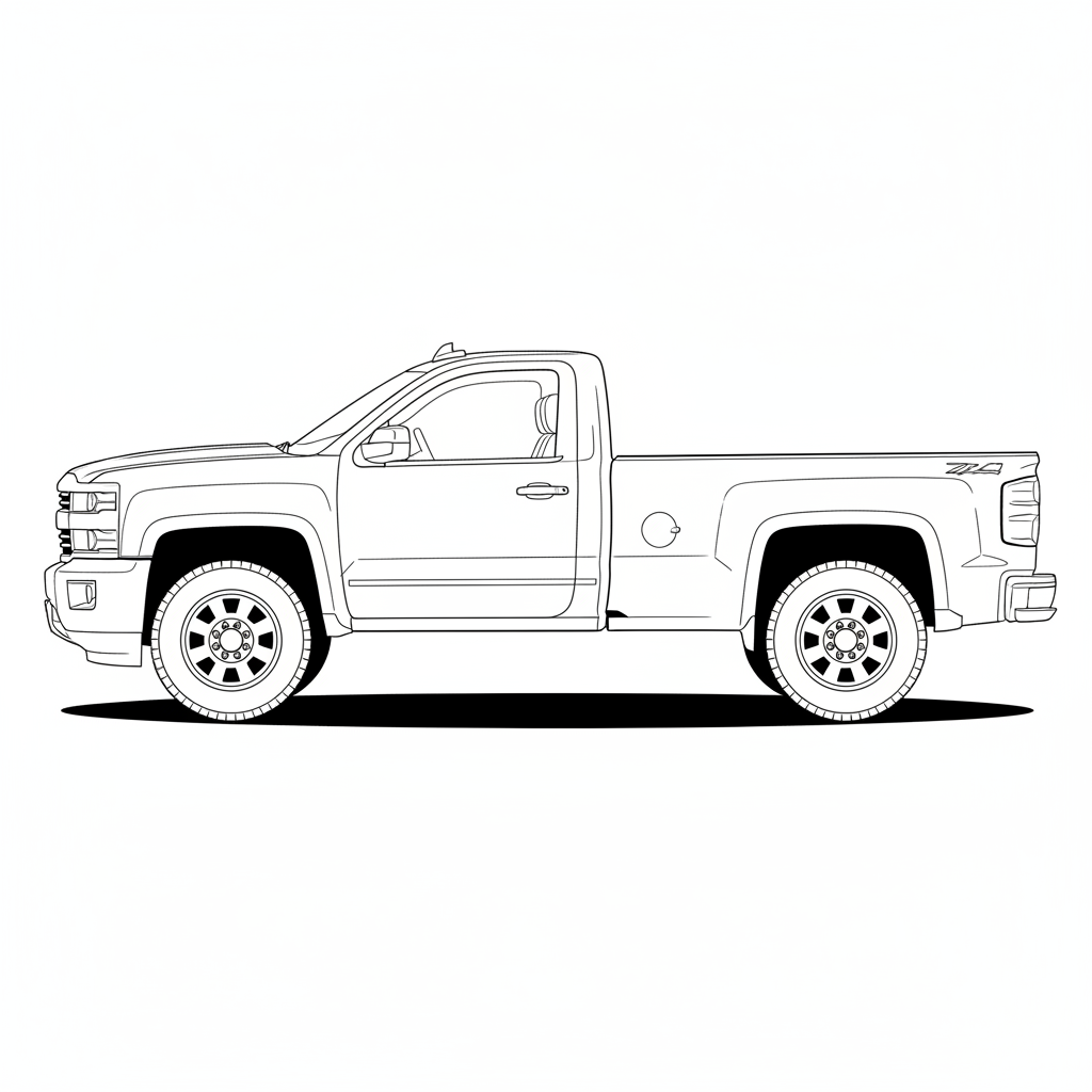 2016 CHEVROLET 3500HD coloring page