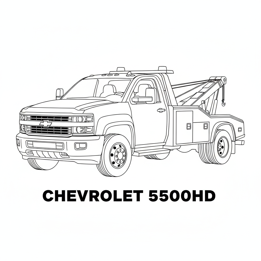 CHEVROLET 5500HD coloring page preview