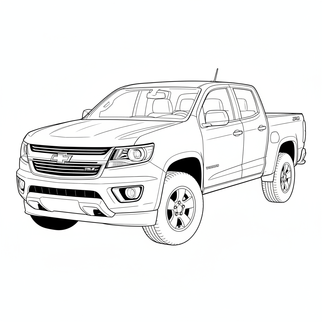2016 CHEVROLET Colorado coloring page