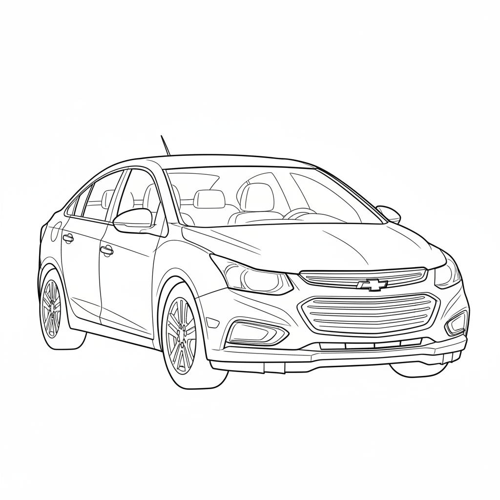 2016 CHEVROLET Cruze coloring page