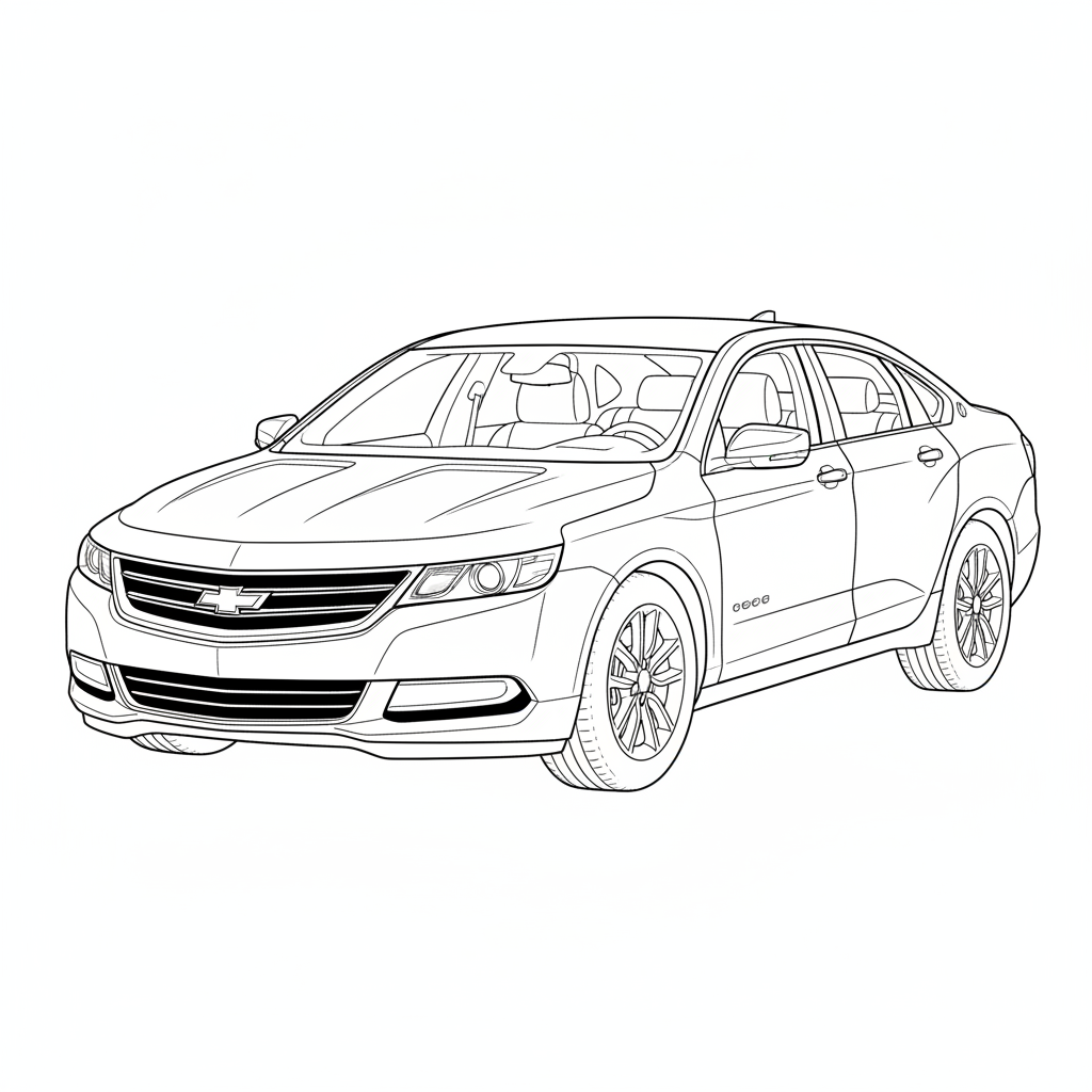 2016 CHEVROLET Impala coloring page