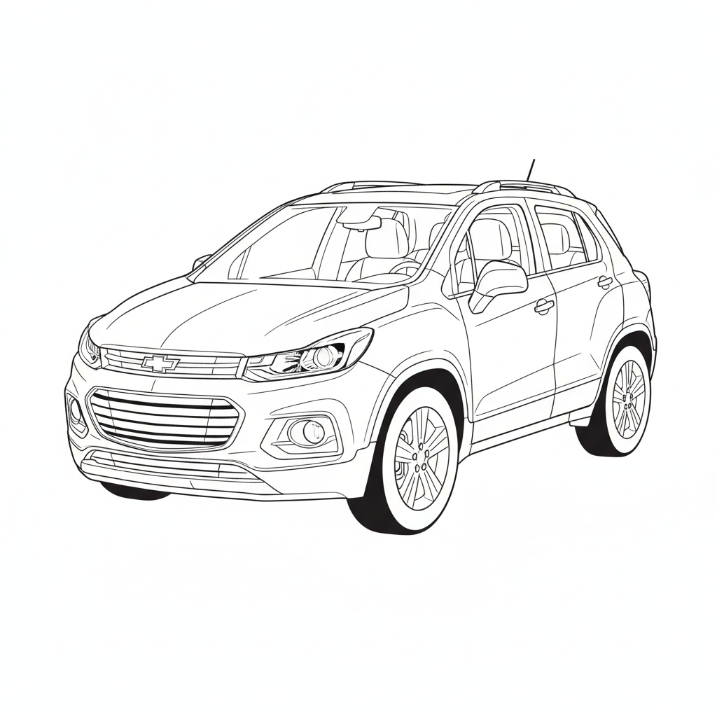 2016 CHEVROLET Trax coloring page