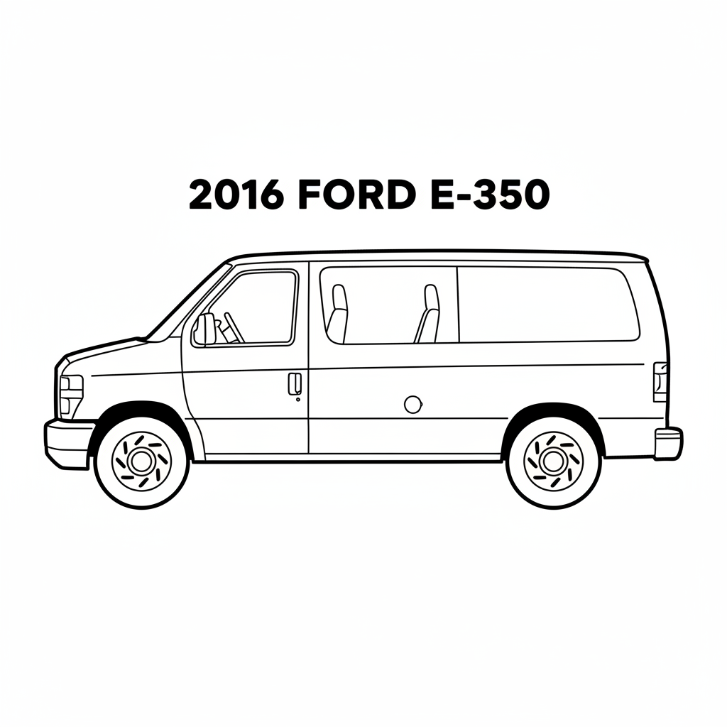 2016 FORD E-350 coloring page