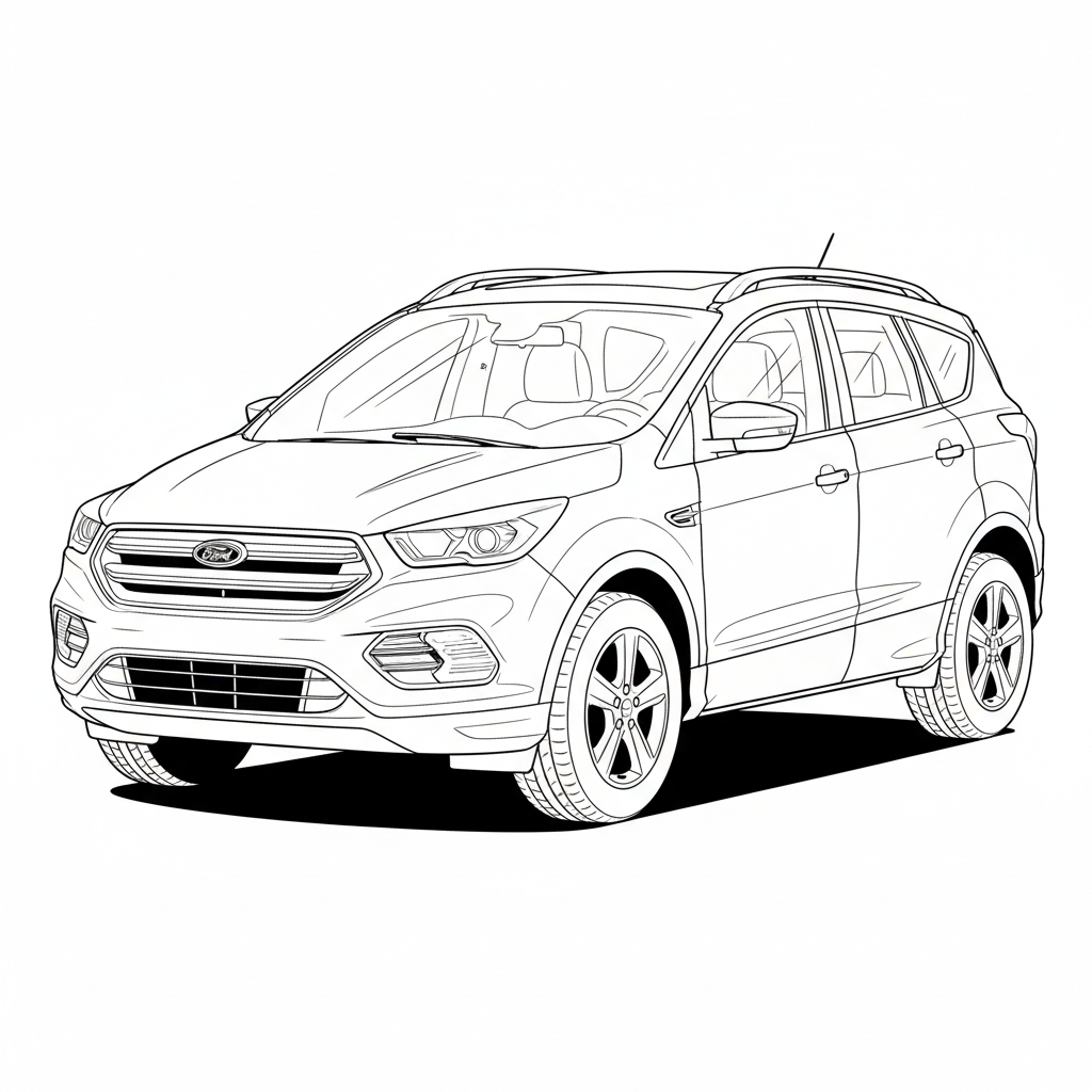 2016 FORD Escape coloring page