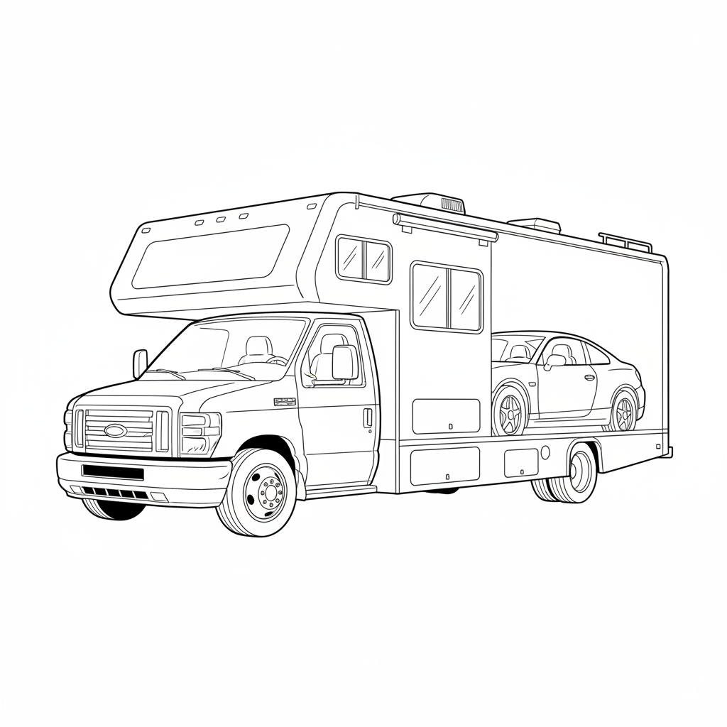 2016 FORD Motorhome Chassis coloring page